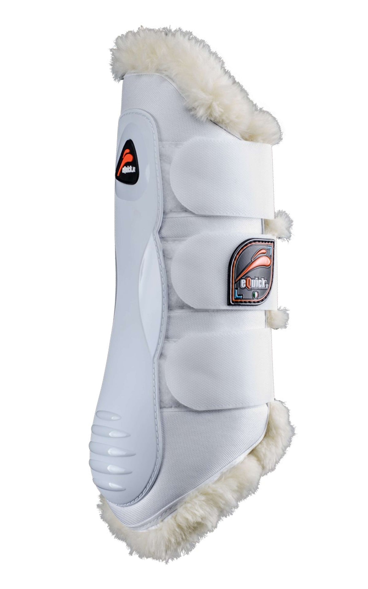 eQuick Tendon Boots eKur Luxury Rear Fluffy White