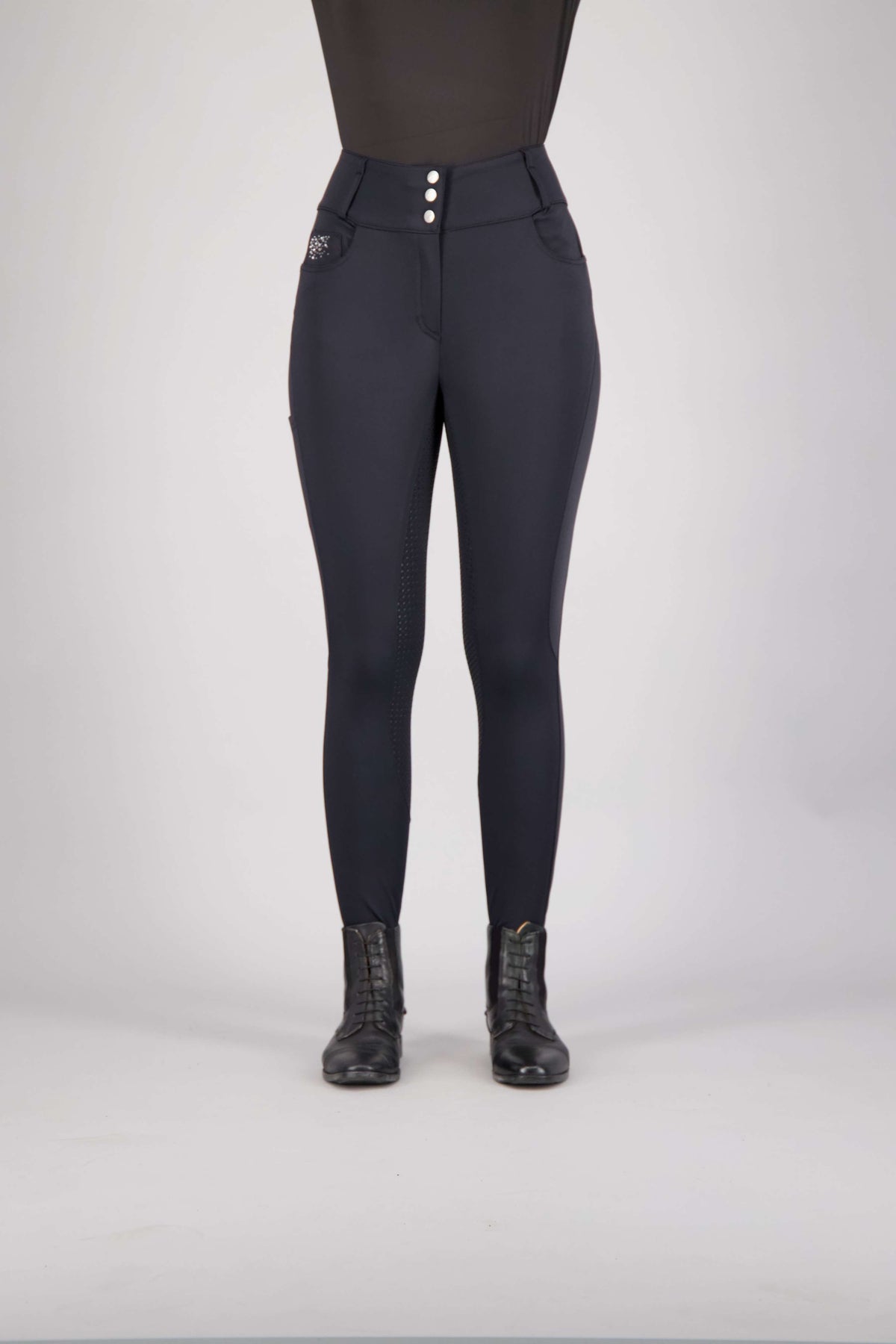 Euro-star Breeches Indigo Glam Full Grip Navy