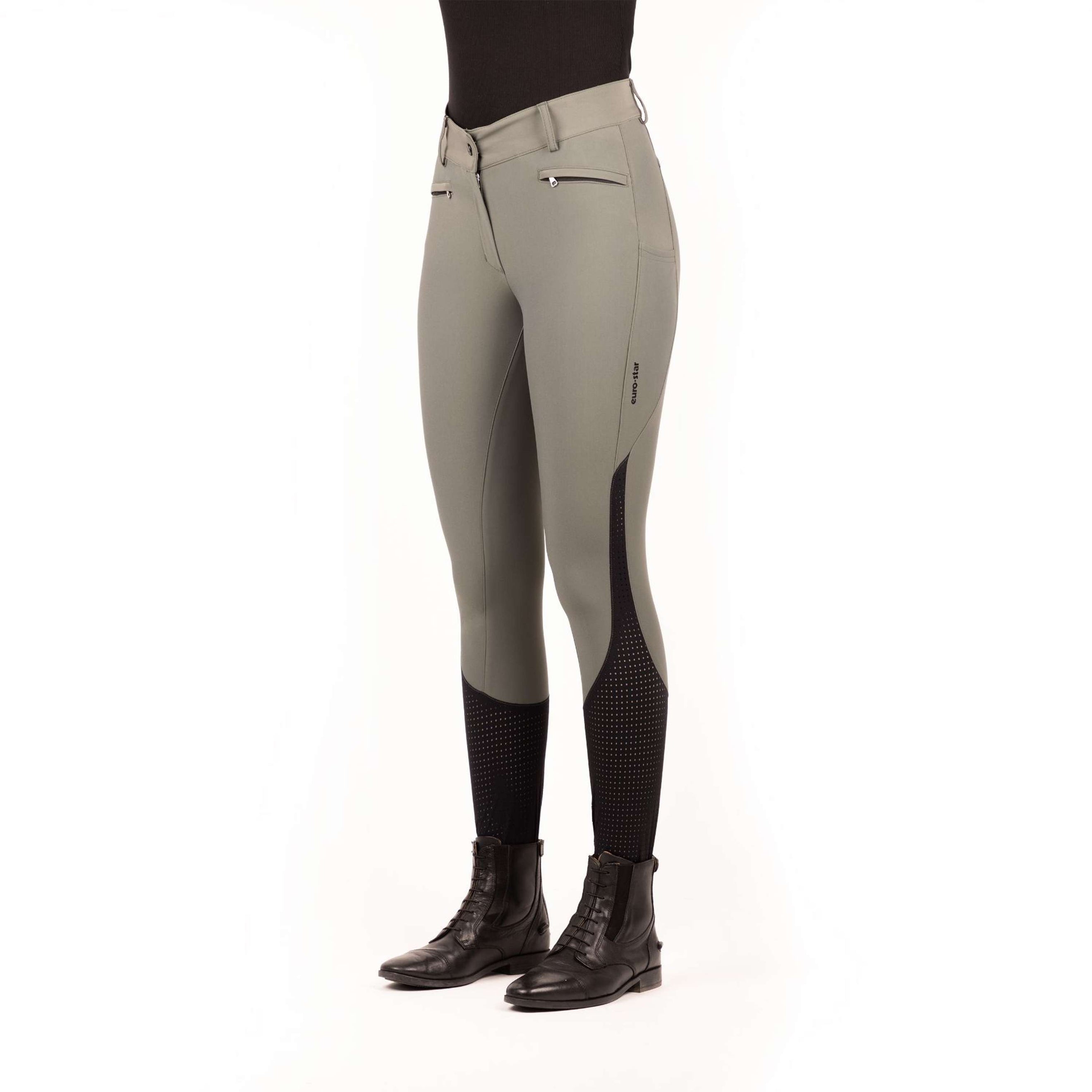 Euro-star Breeches Airflow FullGrip Castor Grey