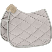 Eskadron Saddlepad Platinum 2022 Velvet Croco Dressage Pearlgrey