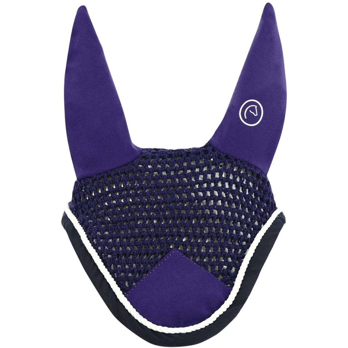 EQUITHÈME Ear Net Polyfun Purple/Navy Blue