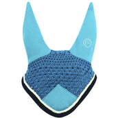 EQUITHÈME Ear Net Polyfun Turquoise/Navy Blue