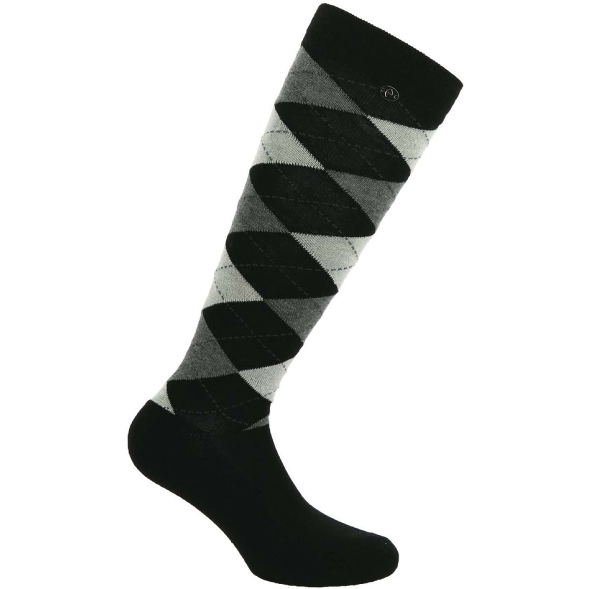 EQUITHÈME Socks Argyle Black/Ecru