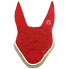 EQUITHÈME Ear Net Polyfun Red/Taupe