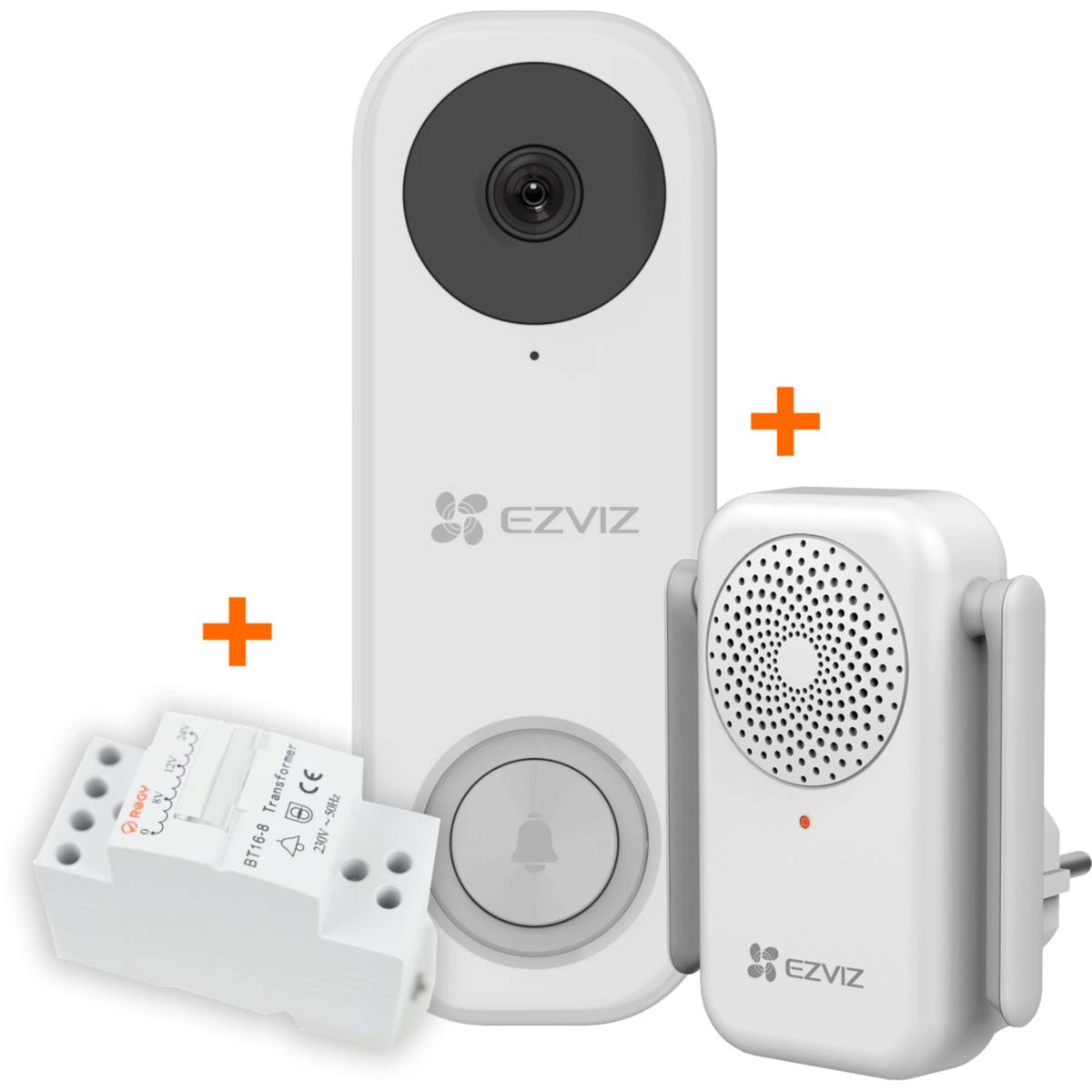 Ezviz DB1C Kit with Chime & Transformer