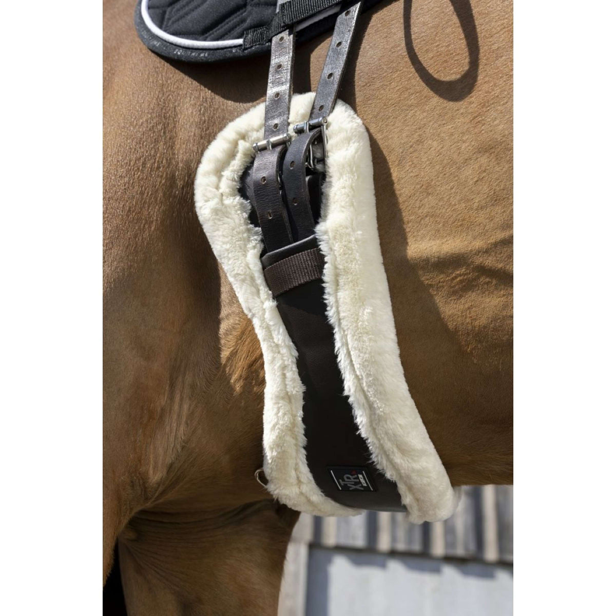 Norton Dressage Girth XTR Synthetic Sheepskin Havana/Cream