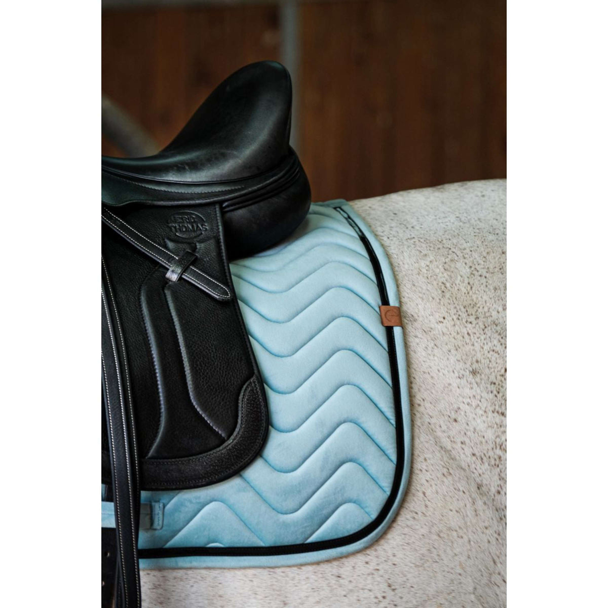 EQUITHÈME Saddlepad Glossy Dressage Lightgreen