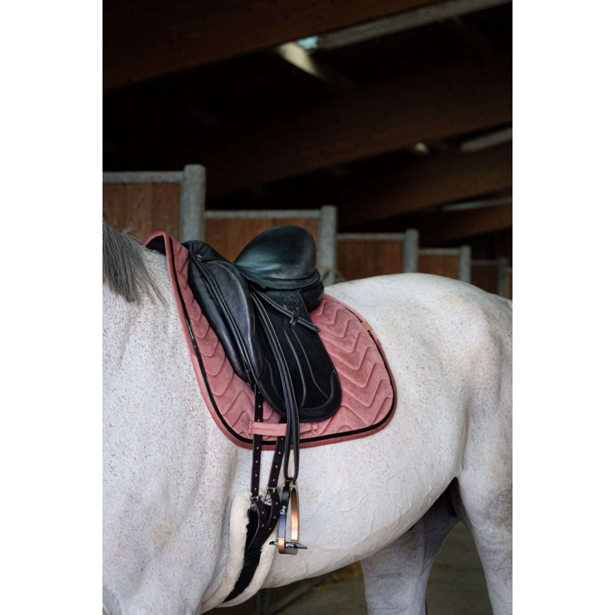 EQUITHÈME Saddlepad Glossy Dressage Old Rose