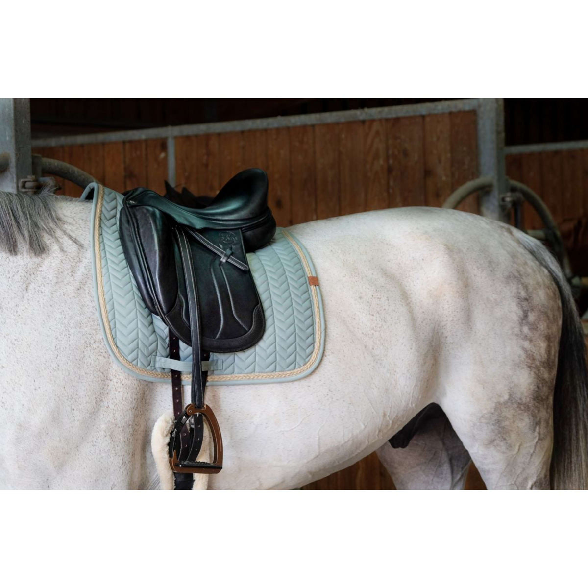 EQUITHÈME Saddlepad Softy Dressage Lightgreen