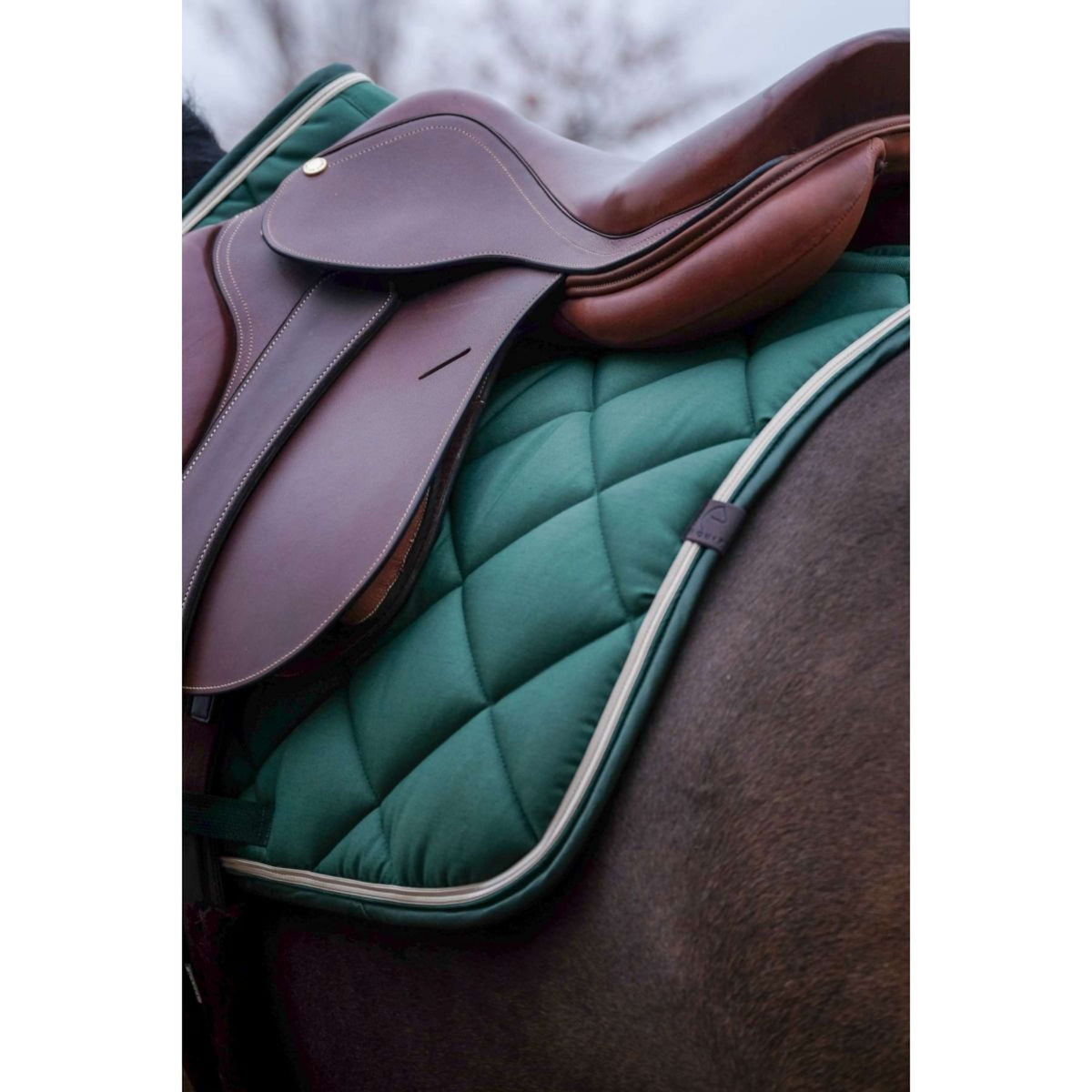 EQUITHÈME Saddlepad Classic Jumping Dark Green