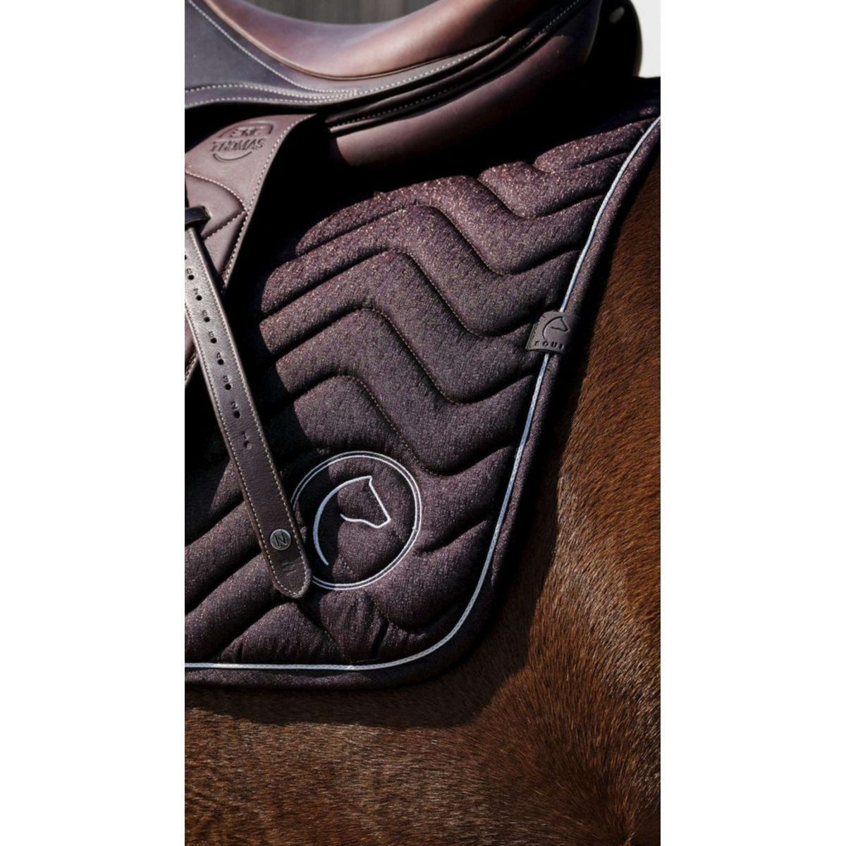 EQUITHÈME Saddlepad Rain Jumping Brown