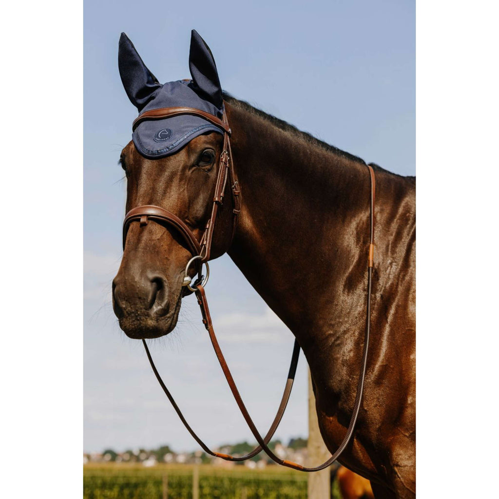 EQUITHÈME Ear Bonnet Je Taime Origin Blue