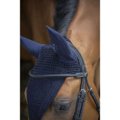 Paddock Ear Bonnet Long Cotton Navy