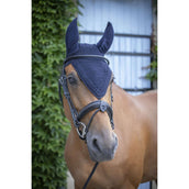 Paddock Ear Bonnet Long Cotton Navy