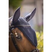 Paddock Ear Bonnet Long Cotton Navy