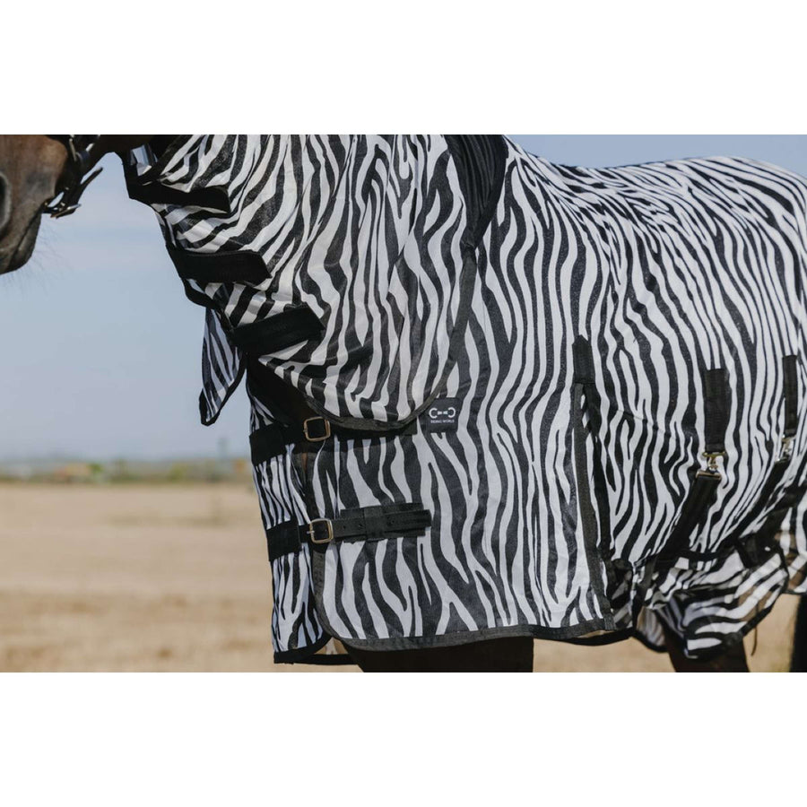 Riding World Fly Rug Belly Mesh Combo Zebra