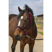 EQUITHÈME Halter Strass Nylon Burgundy