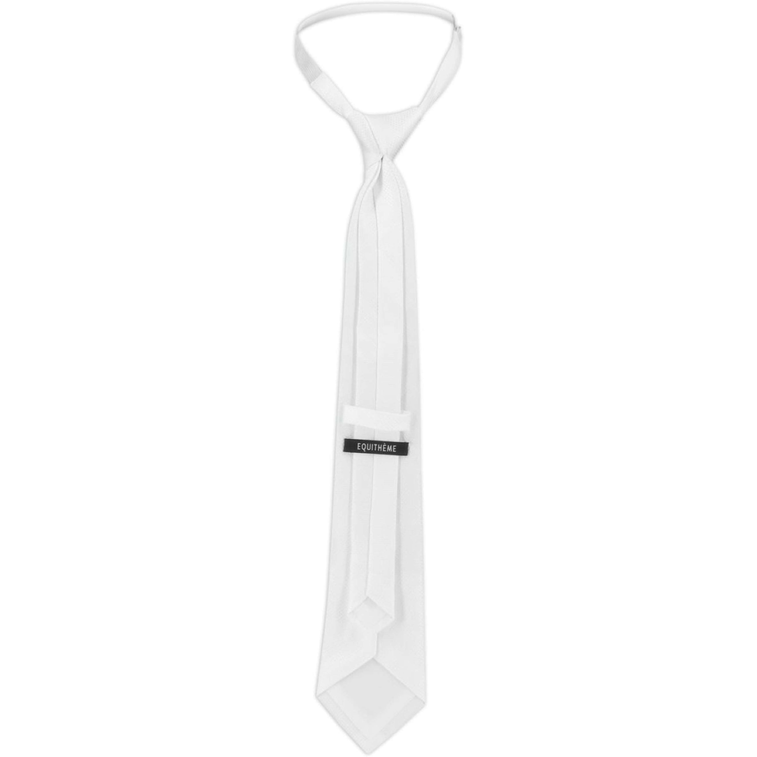 EQUITHÈME Tie Honeycomb Elastic White