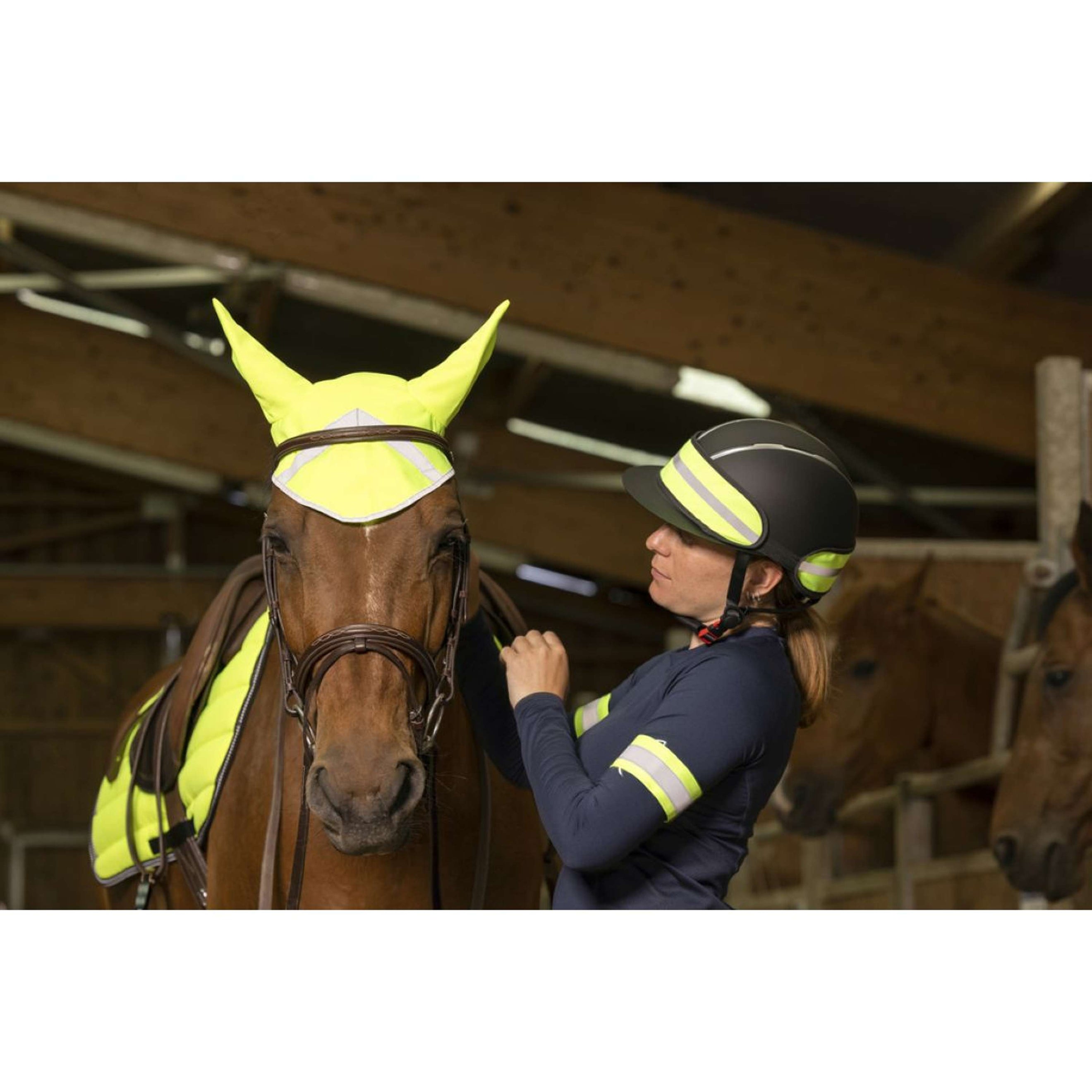 EQUITHÈME Hat Band High Visibility Fluor Yellow