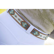 Pénélope Belt Pearl Cognac/Turquoise