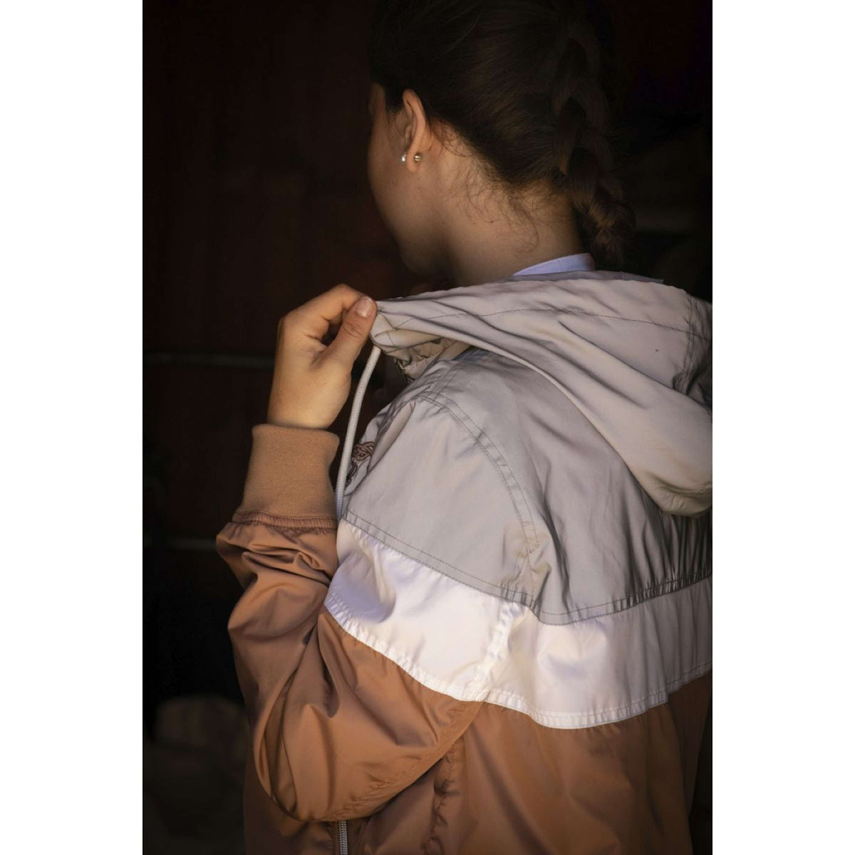 Pénélope Windbreaker Celecce Grey/Caramel