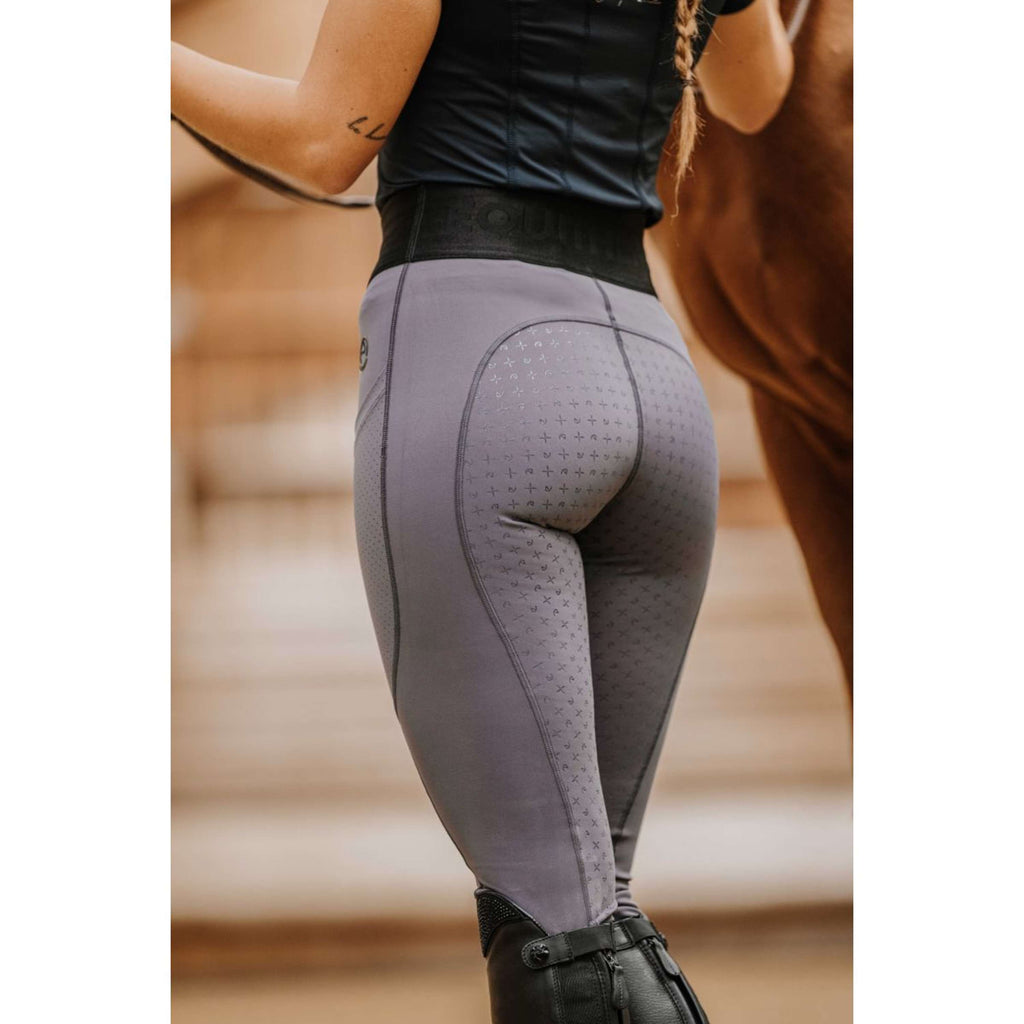 EQUITHÈME Riding Legging Iris Full Grip DarkGrey