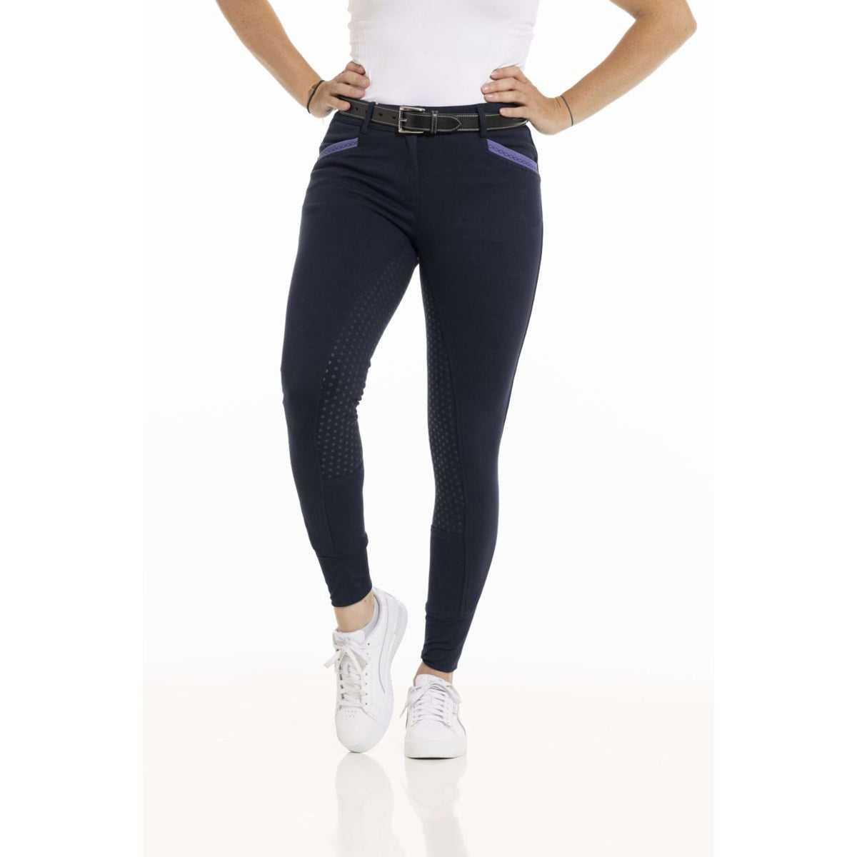 EQUITHÈME Breeches Kylie Organic Cotton Navy