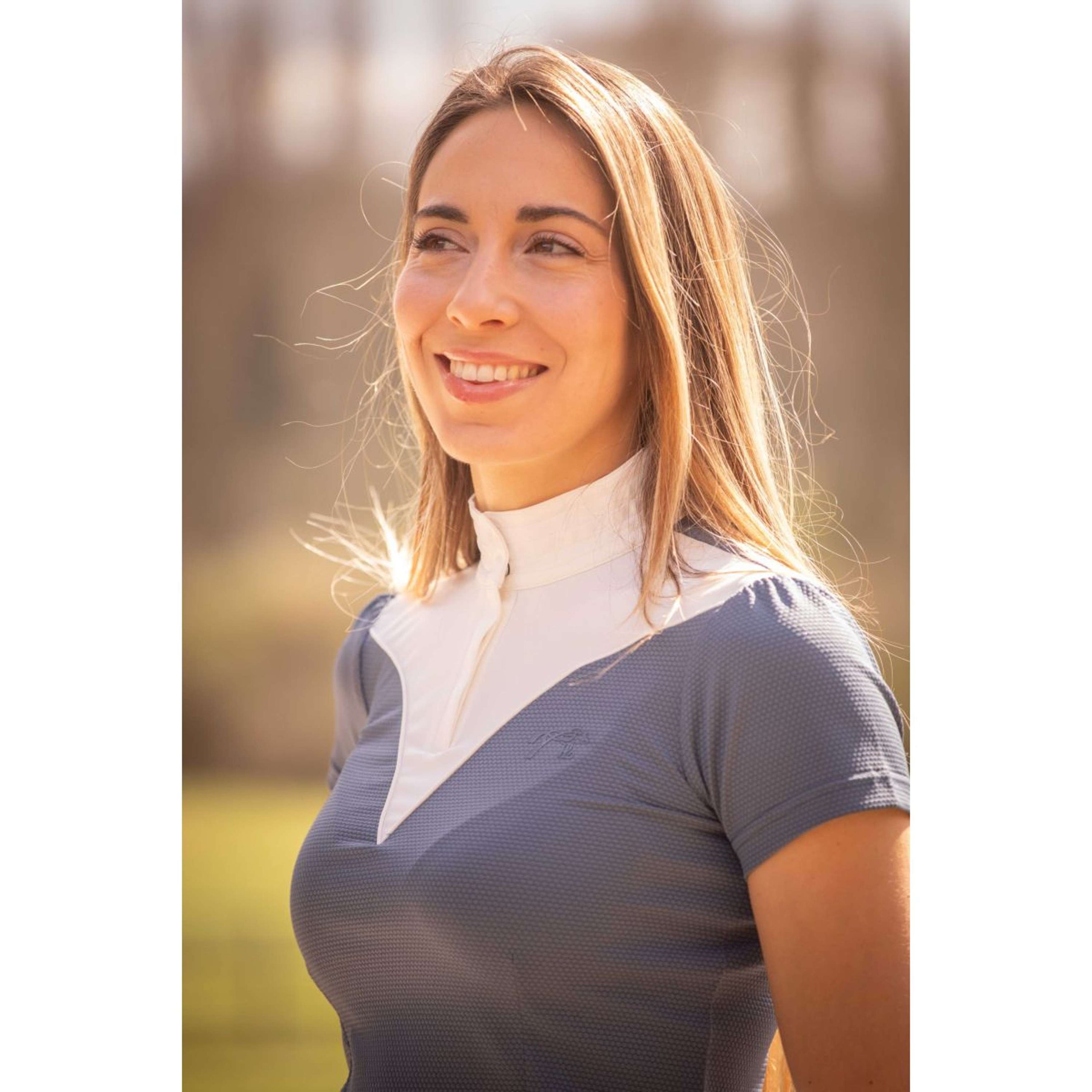 Pénélope Competition Shirt Las Honey Short Sleeves Blue