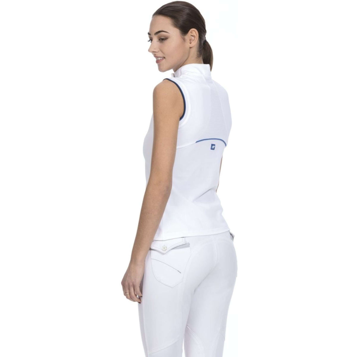 EQUITHÈME Polo Shirt Pro Sleeveless Ladies White