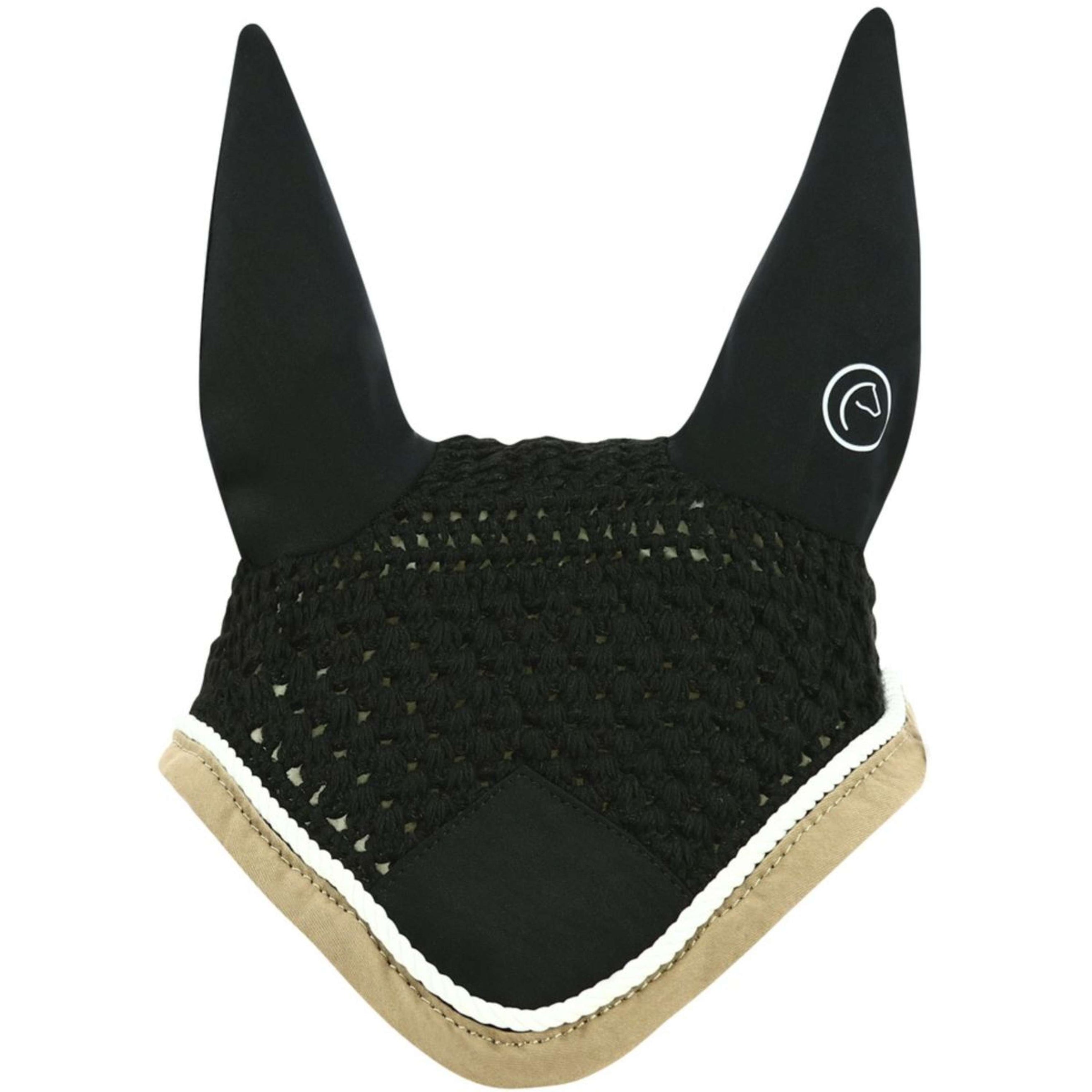 EQUITHÈME Ear Net Polyfun Black/Taupe