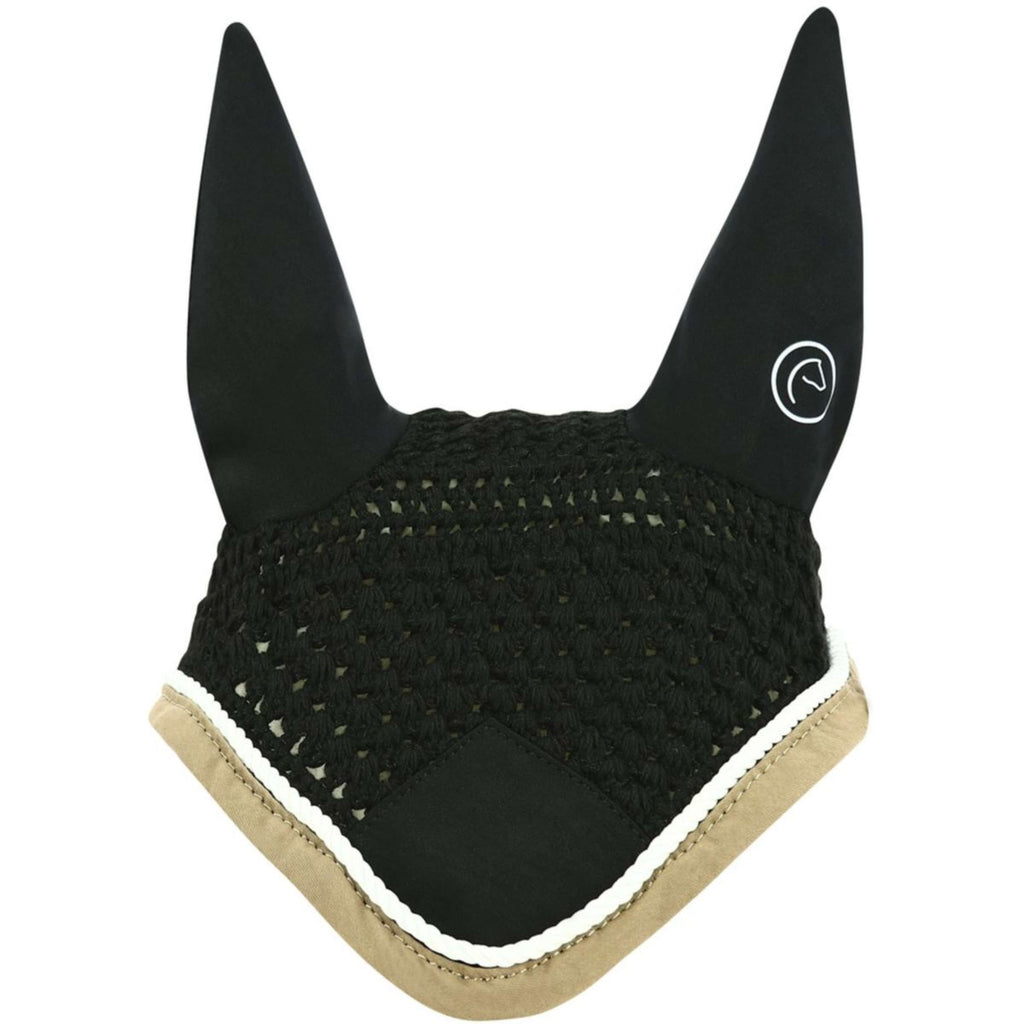 EQUITHÈME Ear Net Polyfun Black/Taupe