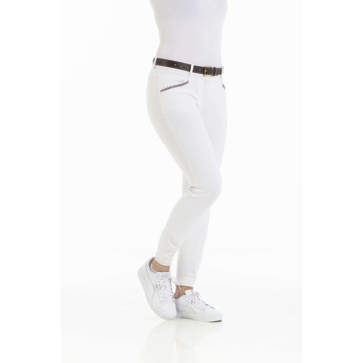 EQUITHÈME Breeches Kim Organic Cotton White