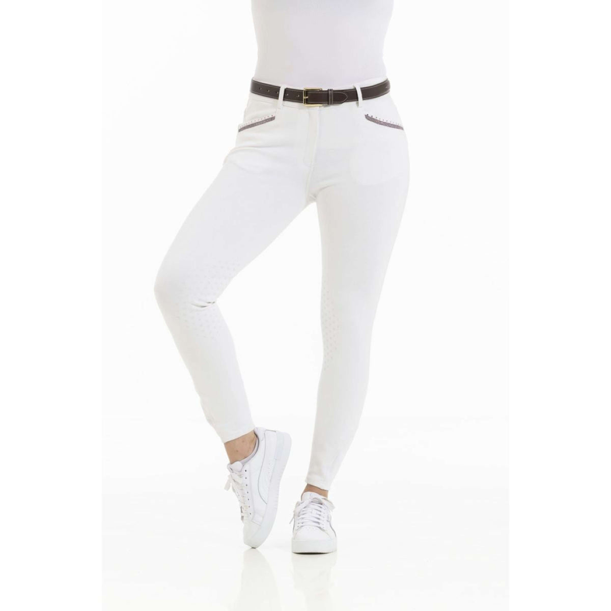 EQUITHÈME Breeches Kim Organic Cotton White