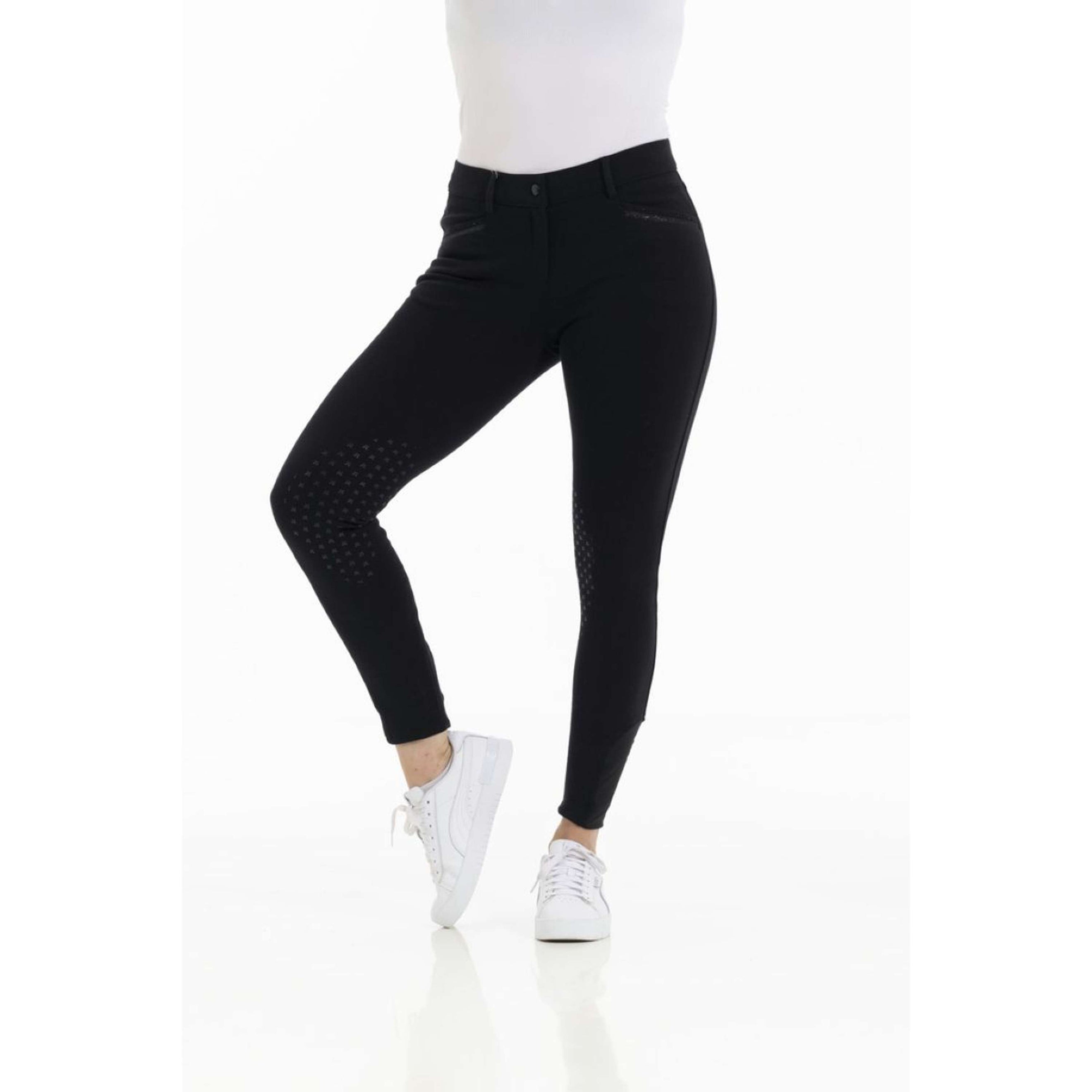 EQUITHÈME Breeches Kim Organic Cotton Black