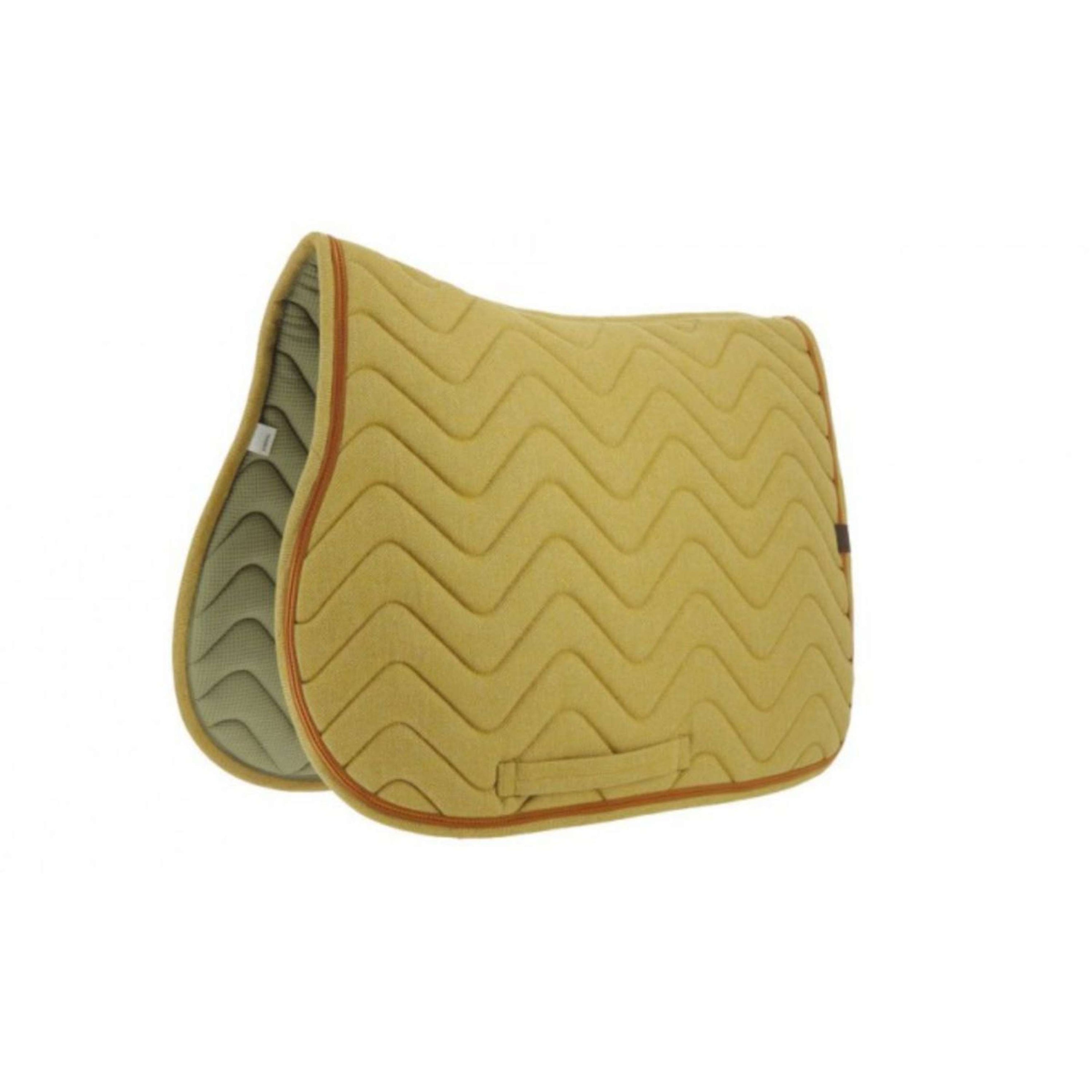 EQUITHÈME Saddlepad Chevron Jumping Yellow