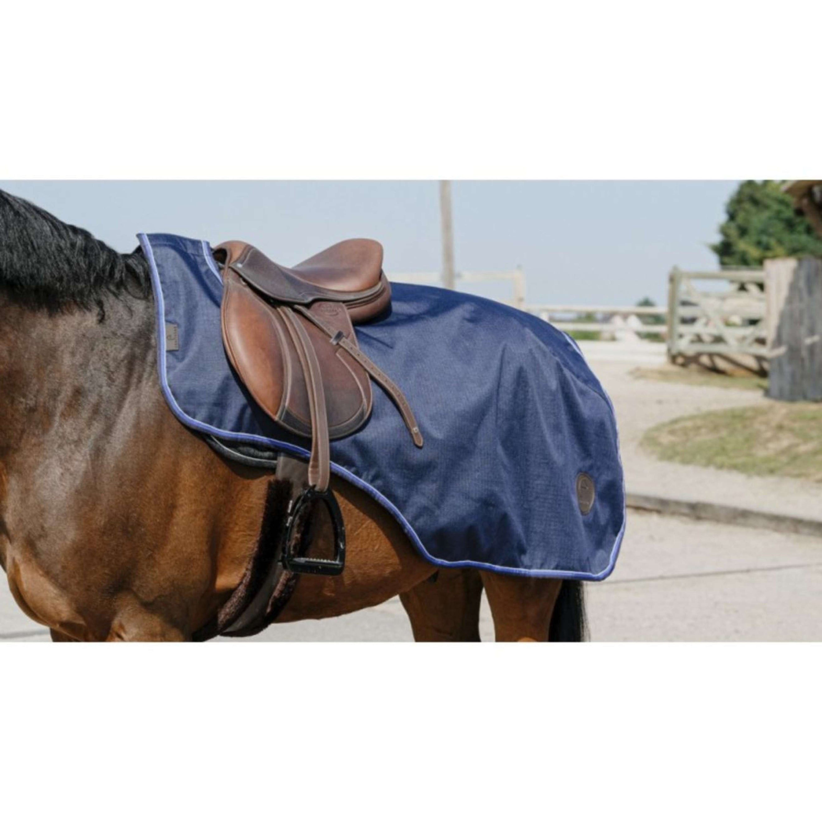 EQUITHÈME Exercise Rug Classic 600D Polycotton Navy