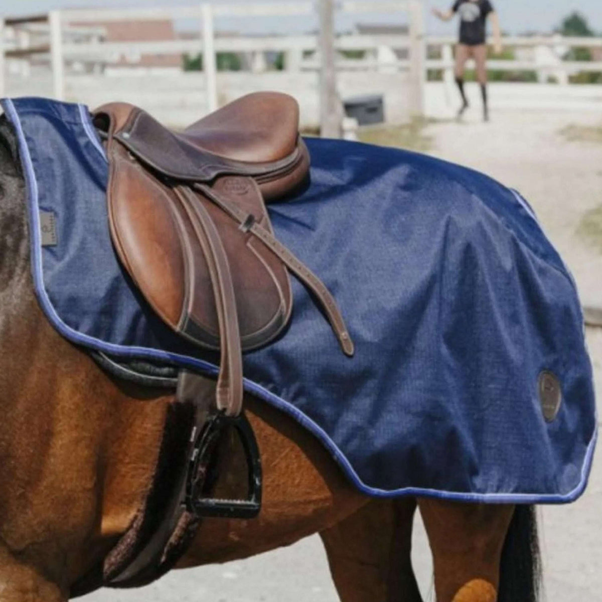 EQUITHÈME Exercise Rug Classic 600D Polycotton Navy