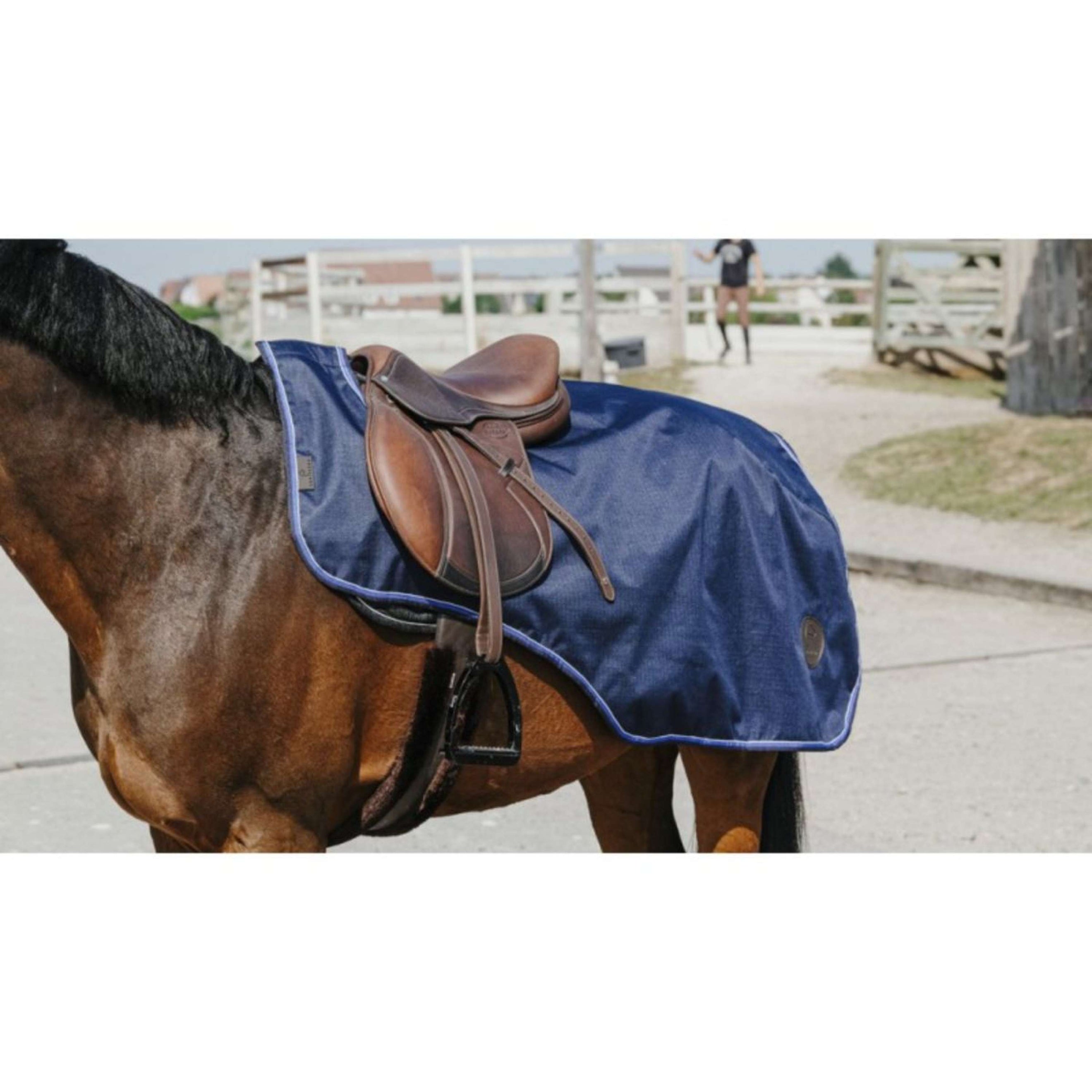 EQUITHÈME Exercise Rug Classic 600D Polycotton Navy