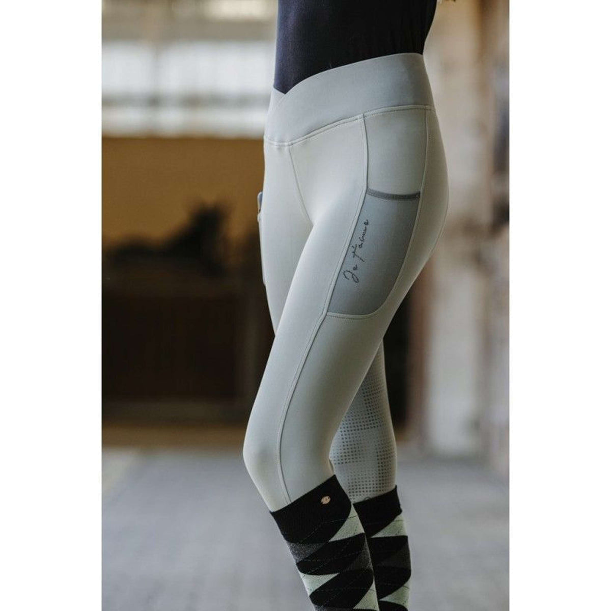 EQUITHÈME Riding Legging Flora Sage green