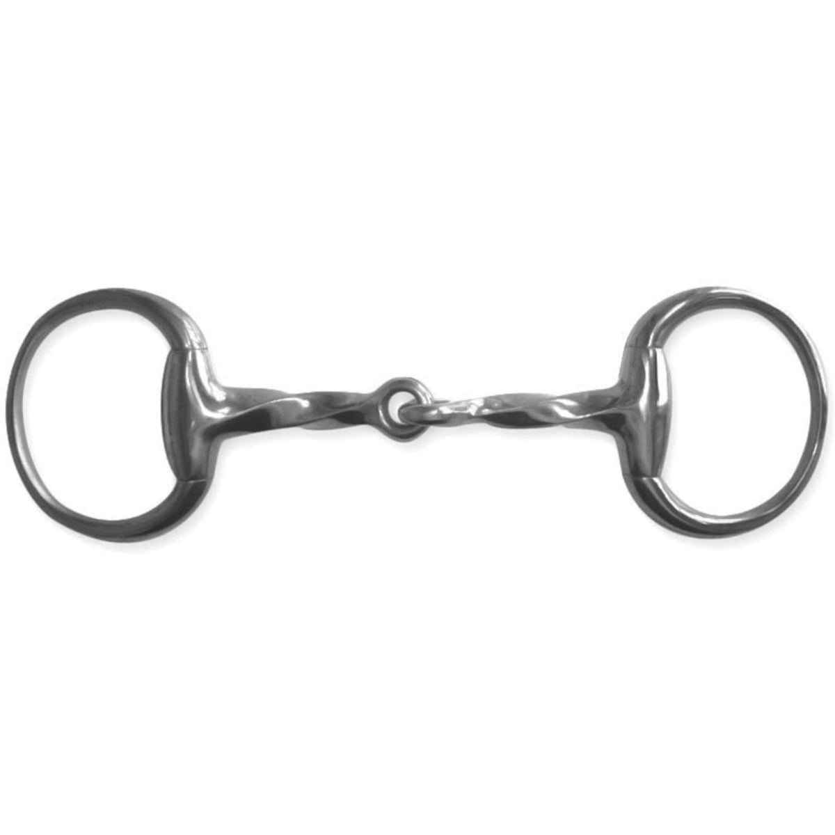 Metalab Eggbut Snaffle Jointed 14mm Twisted