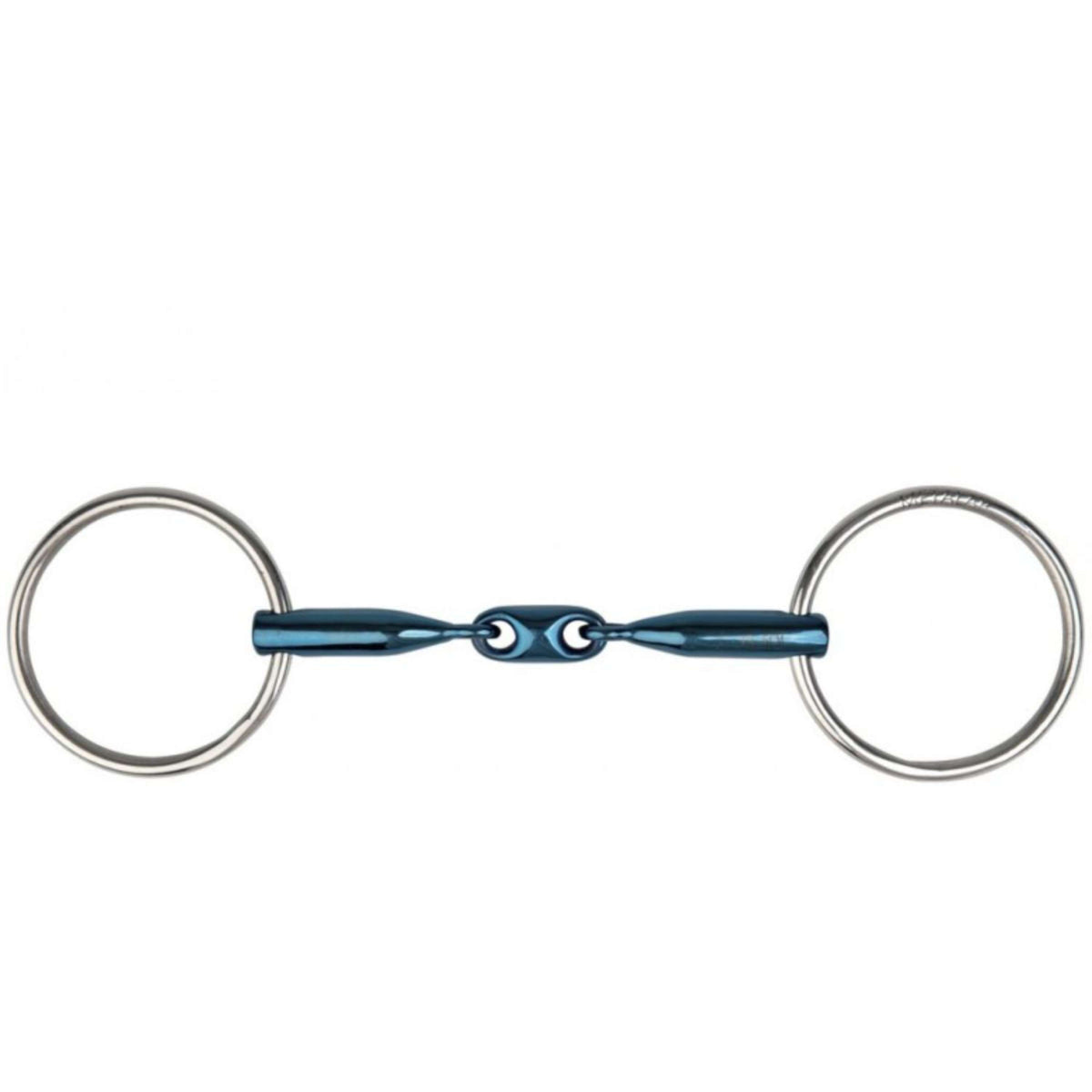 Metalab Loose Ring Snaffle Double Jointed Eco Blue