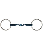 Metalab Loose Ring Snaffle Double Jointed Eco Blue