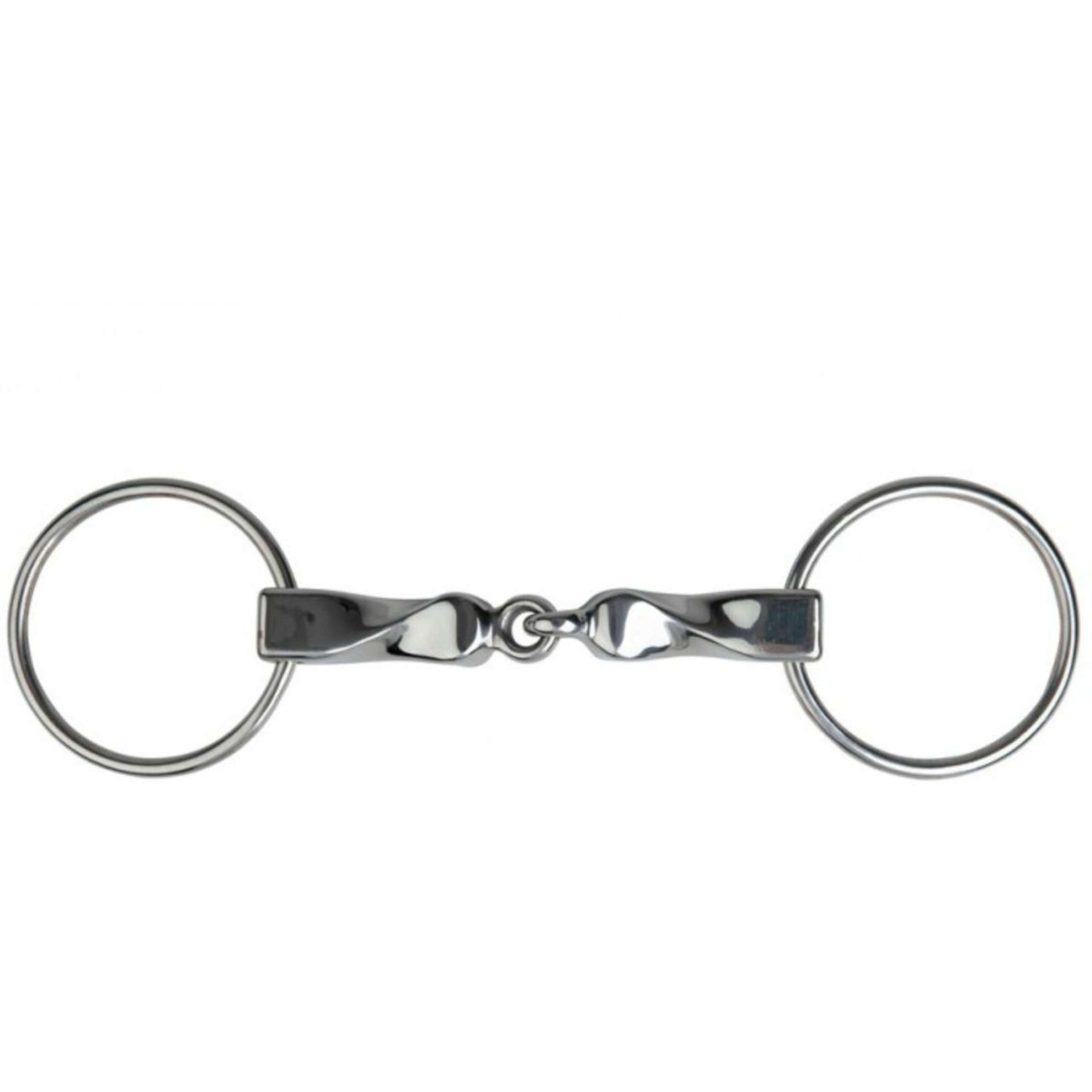 Metalab Loose Ring Snaffle Jointed Magic System 20mm Twisted