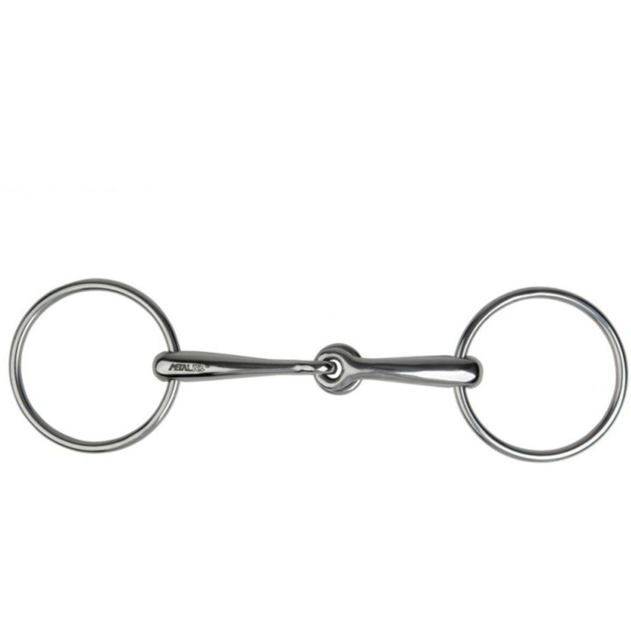 Metalab Loose Ring Snaffle Jointed 16mm Blocked