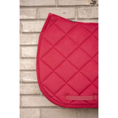 Paddock Saddlepad Velvet Corduroy Jumping Red