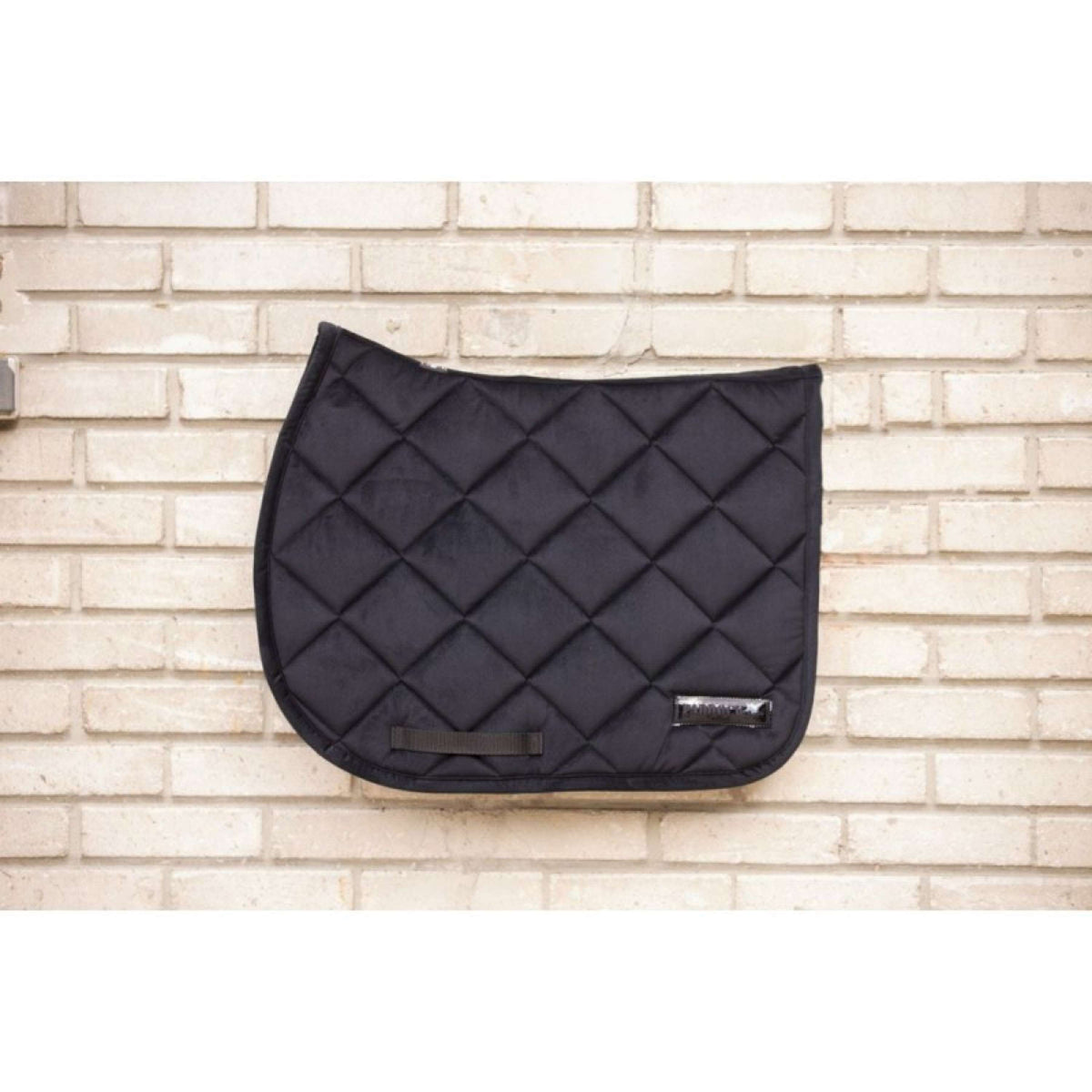 Paddock Saddlepad Velvet Corduroy Jumping Black