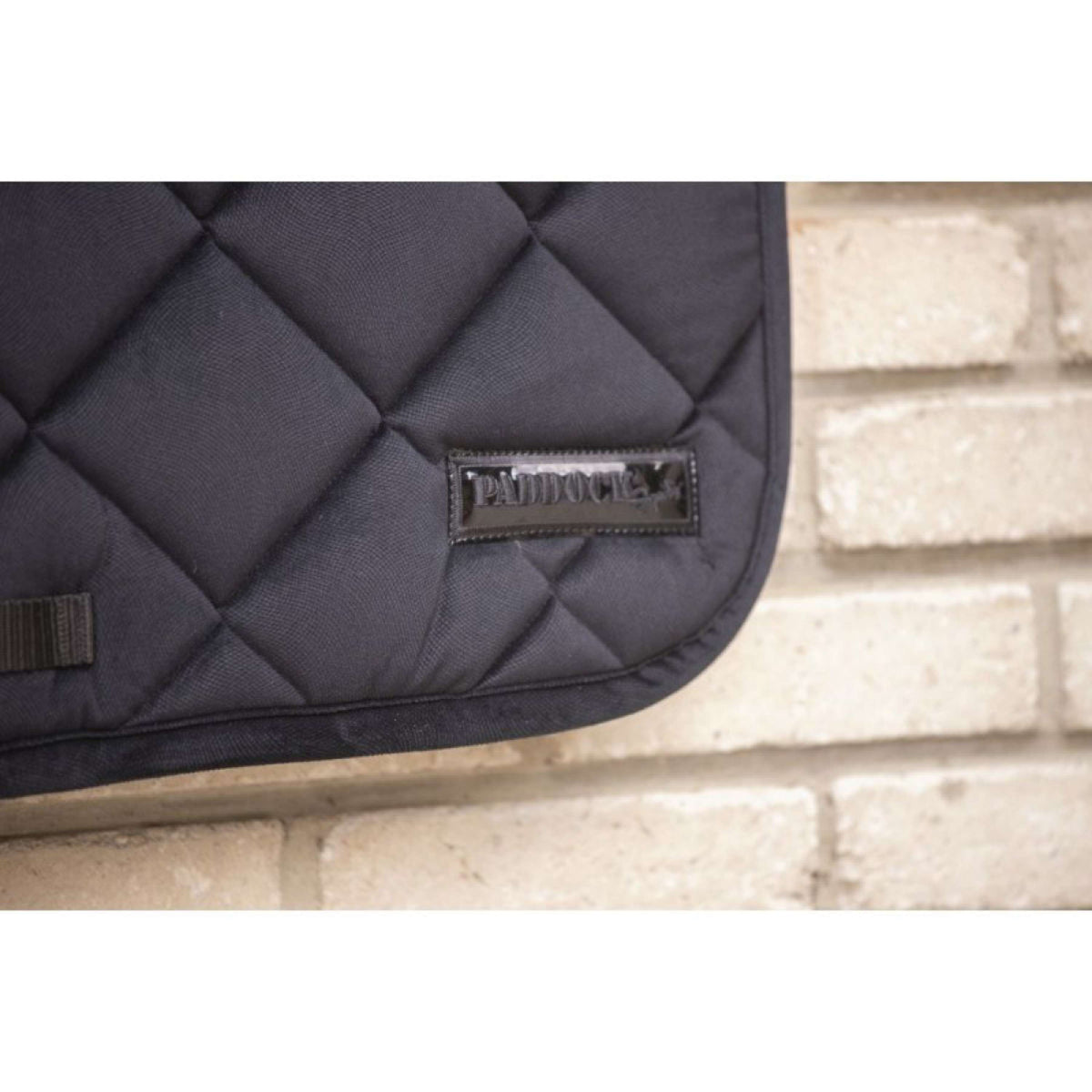 Paddock Saddlepad Velvet Corduroy Jumping Black