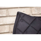 Paddock Saddlepad Velvet Corduroy Jumping Black