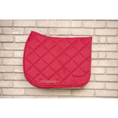 Paddock Saddlepad Velvet Corduroy Jumping Red