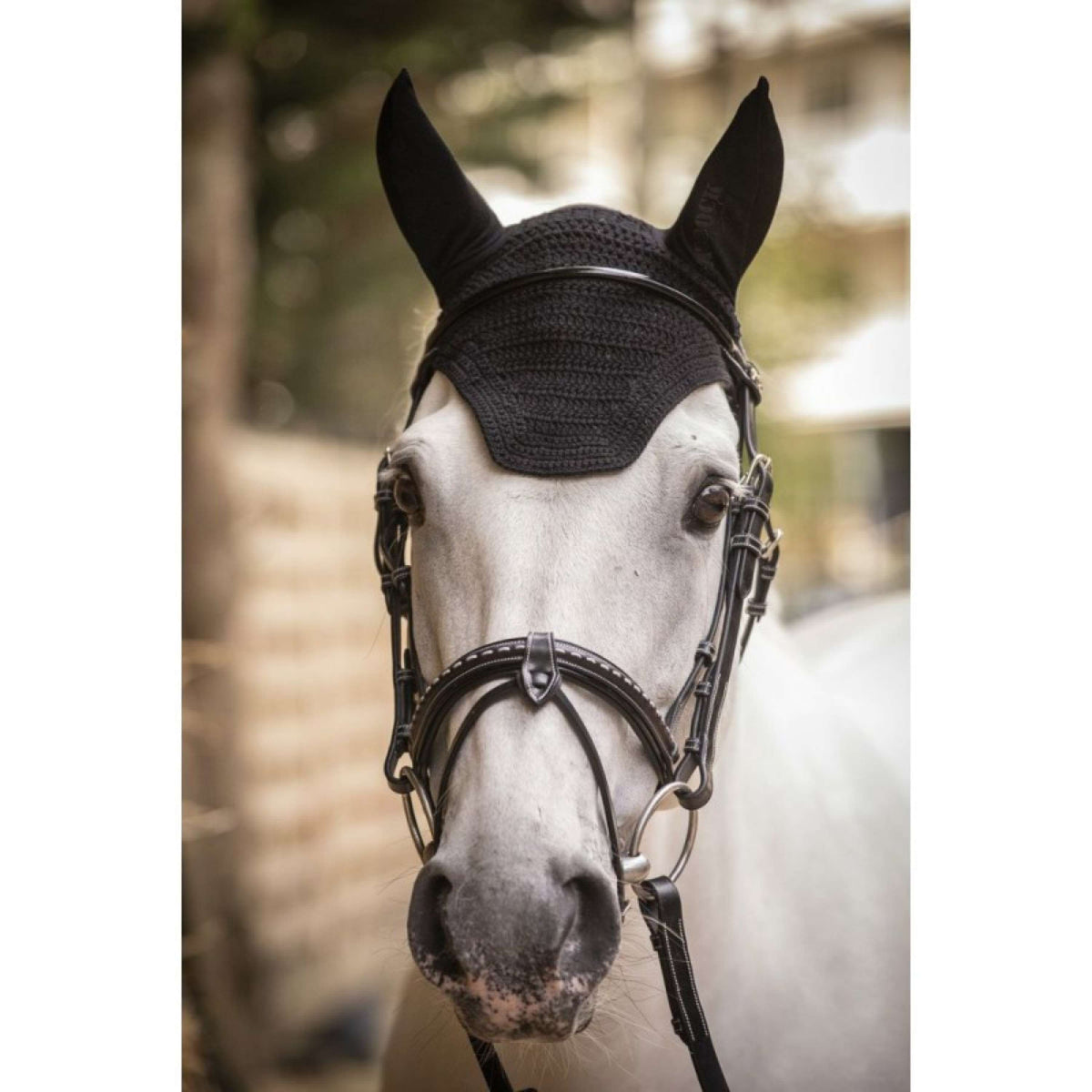 Paddock Ear Bonnet Pro Cotton Black